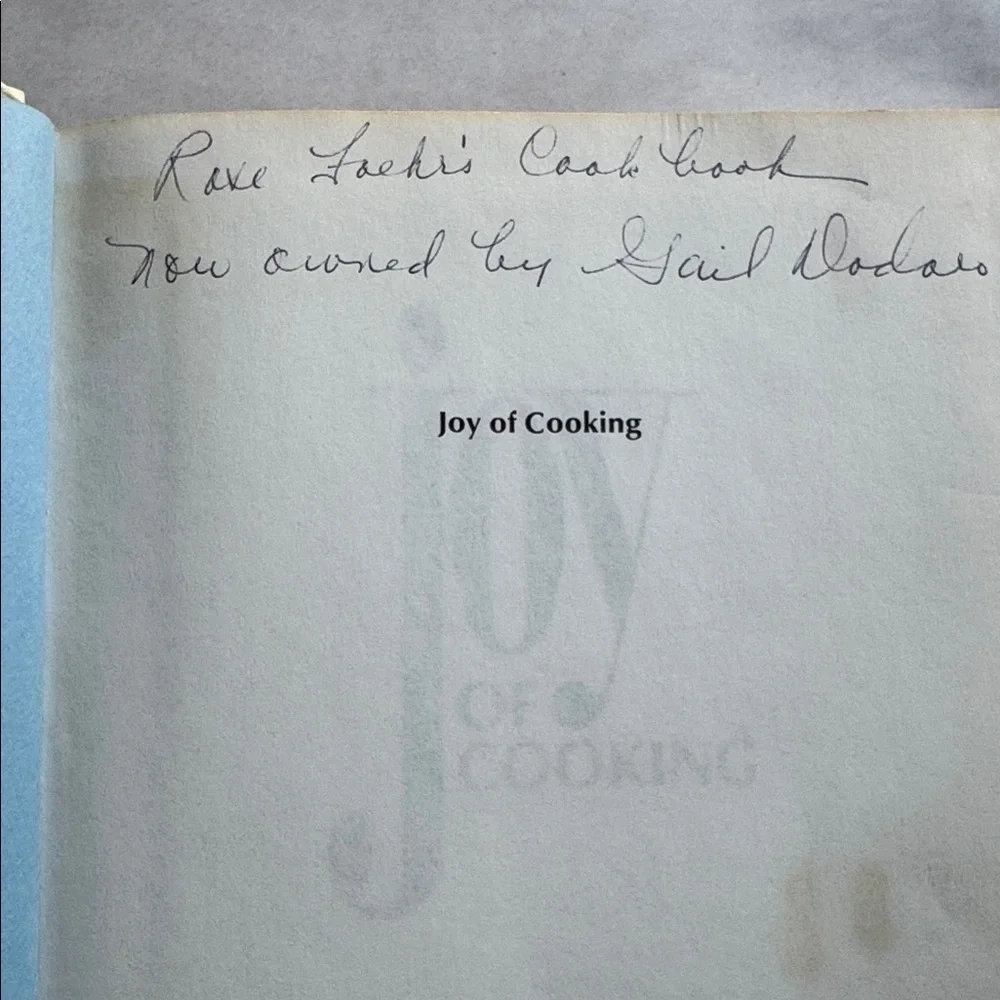 Vintage Joy of Cooking Cookbook Red tassel Gold/Cream chef